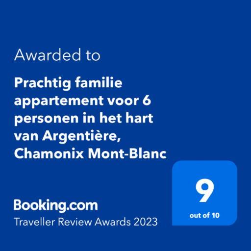 Prachtig Familie Appartement Voor 6 Personen In Het Hart Van Argentiere, Chamonix Mont-Blanc Zewnętrze zdjęcie